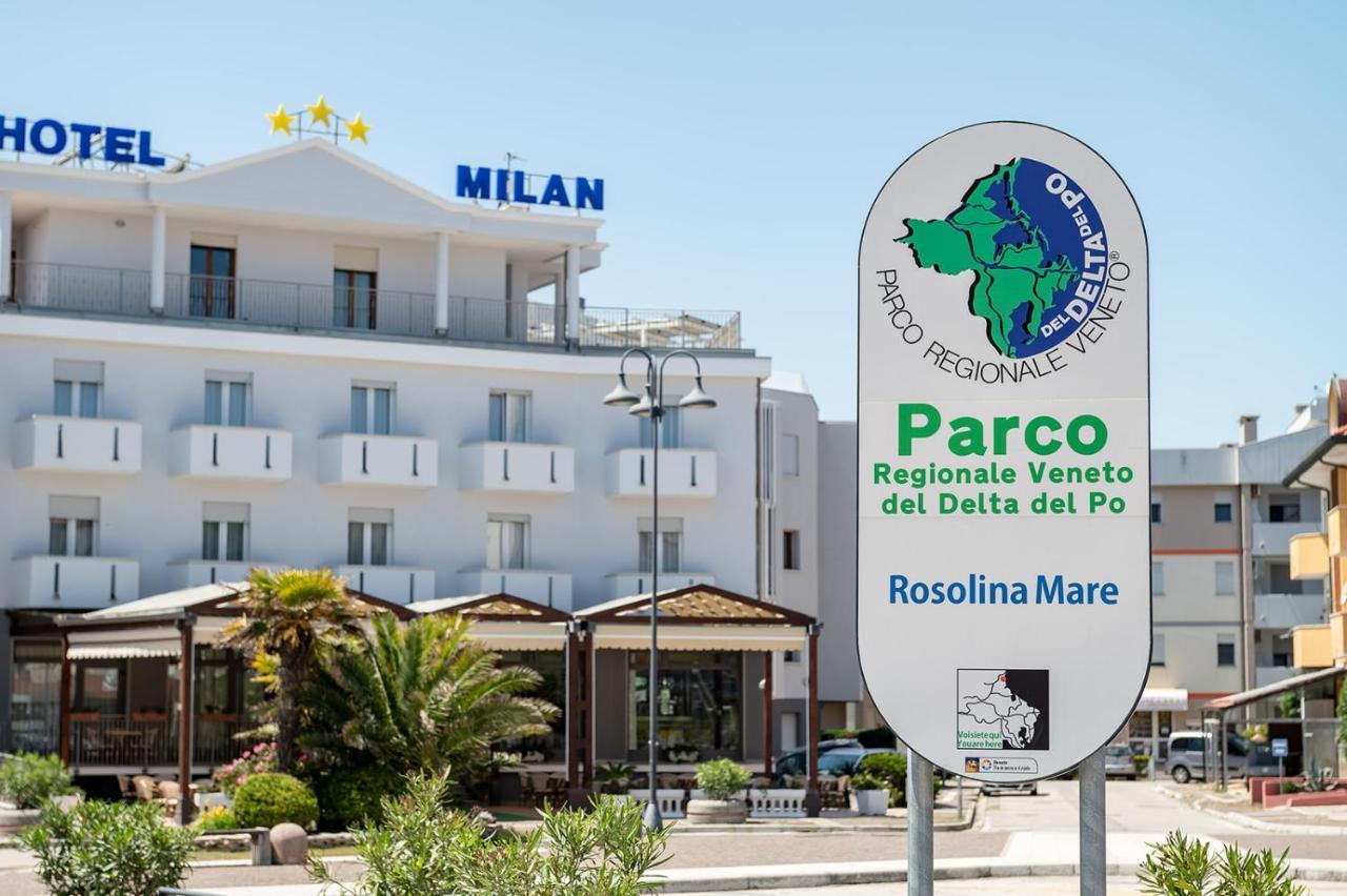 Hotel Milan Rosolina Mare Exteriör bild