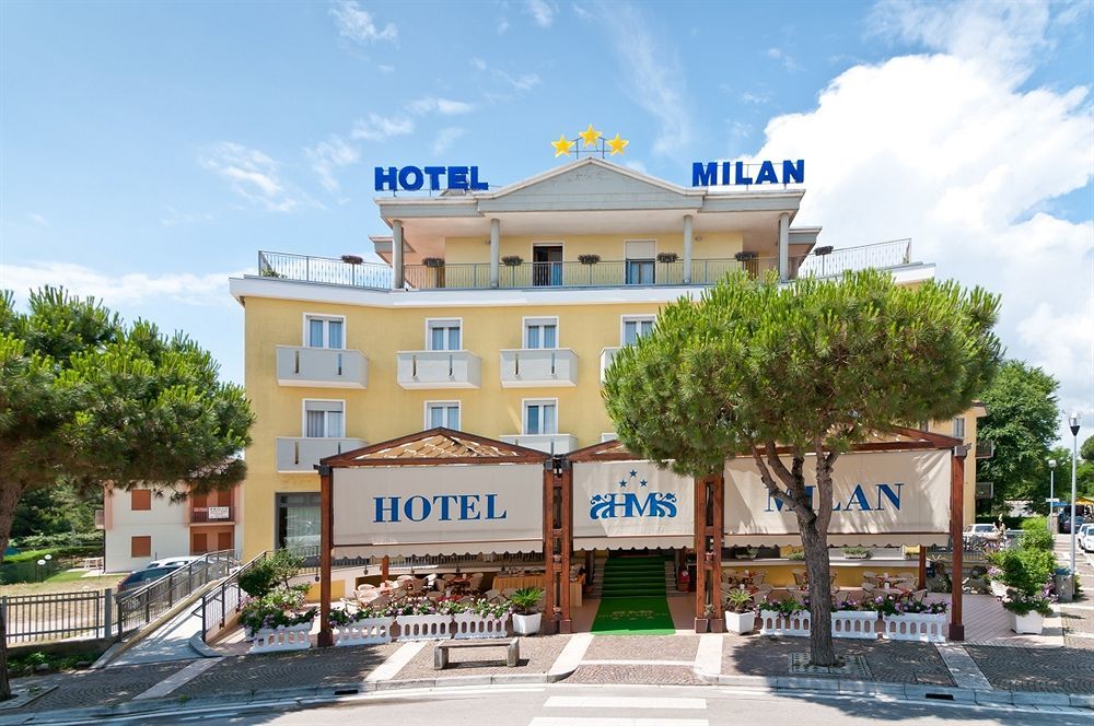 Hotel Milan Rosolina Mare Exteriör bild